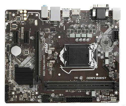 MSI H310M PRO-VDH DDR4 DVI+VGA HDMI Desktop-Motherboard - zum Schließen ins Bild klicken